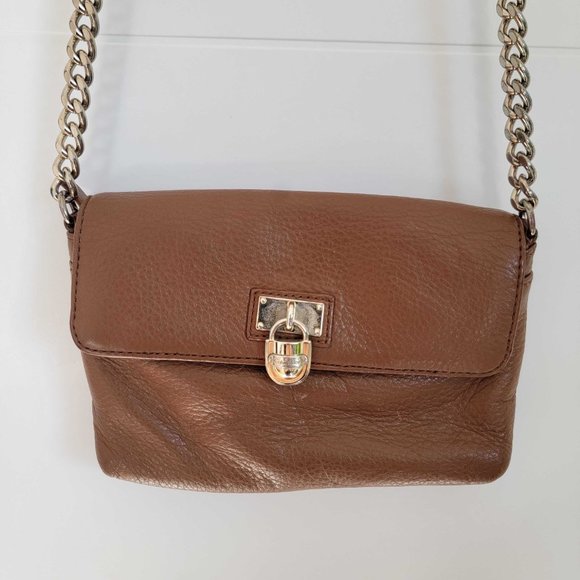 Calvin Klein Tan Leather Cross-body Bag - Picture 3 of 4